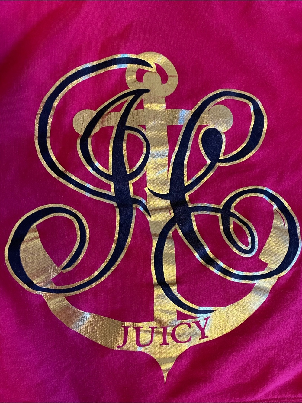 Vintage Juicy Couture Robertson Cotton Knit Zip Up Hoodie Pink Size S